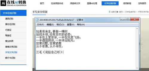手写文字识别在线(手写文字识别器)
