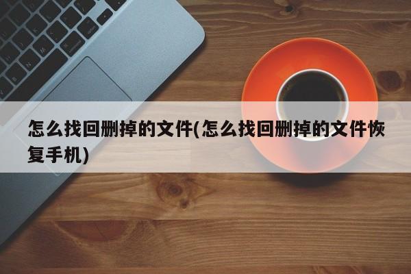 怎么找回删掉的文件(怎么找回删掉的文件恢复手机) 20240715更新